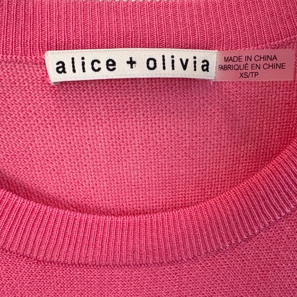 NWOT Alice and Olivia Murray Wool Fit And Flare Mini Dress XS - Picture 6 of 7